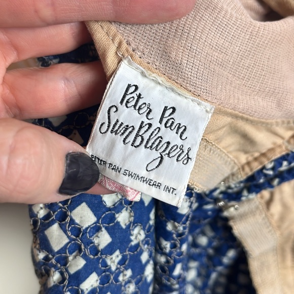 Vintage 1960’s Swimsuit Peter Pan Sun Blazers & coverup Sz 10 - Picture 10 of 14